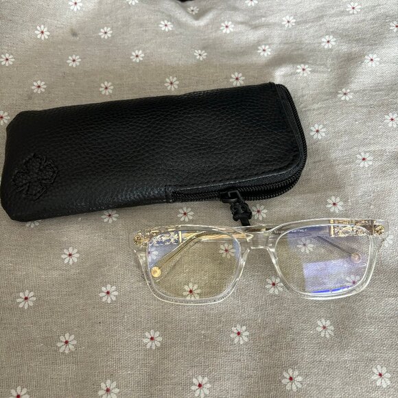 Chrome Hearts Sunglasses With Fully Transparent Frames
